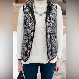 J. Crew herringbone vest
